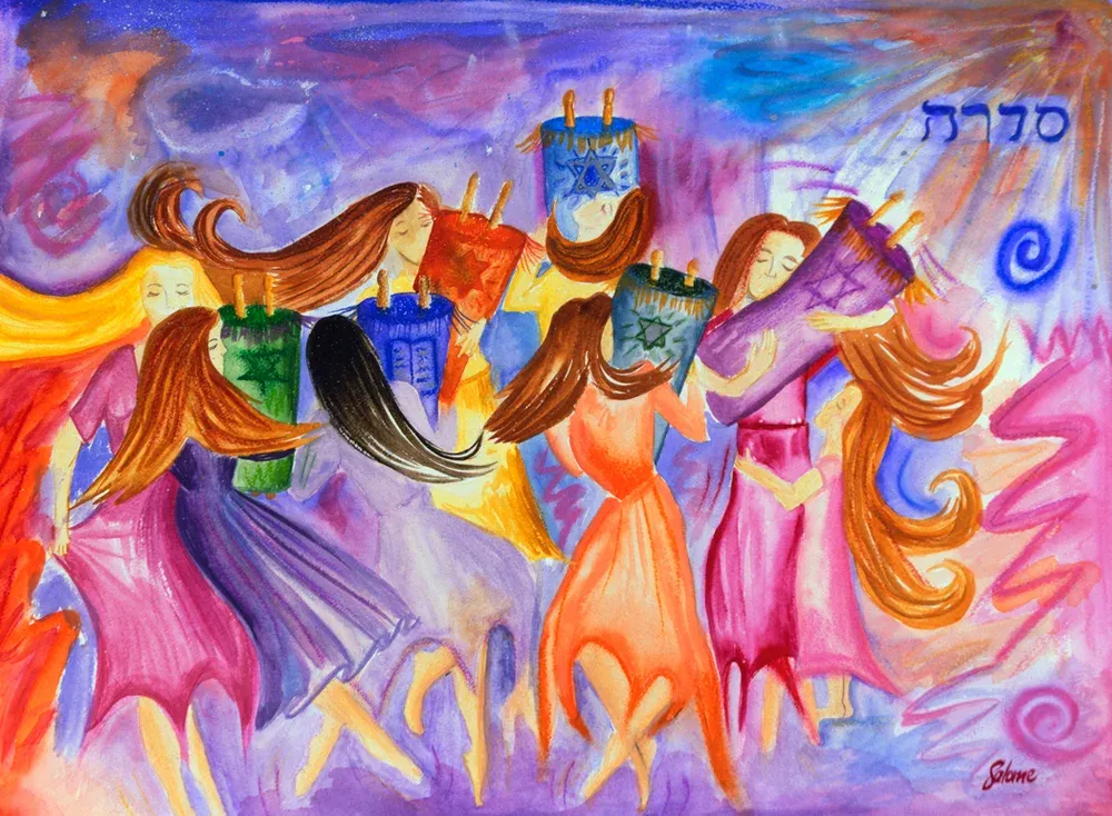 Simchat Torah: Turning and spinning and dancing.